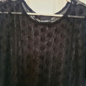 BLACKMILK Sheer Dress Shirt Womens Large